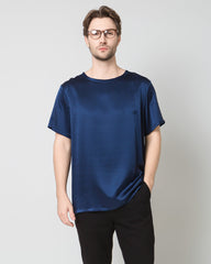 Men's  Silk Casual Regular Soft T-Shirt