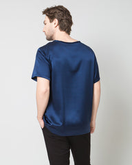 Men's  Silk Casual Regular Soft T-Shirt