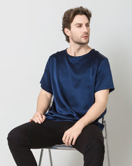 Men's  Silk Casual Regular Soft T-Shirt