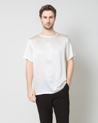 Men's  Silk Casual Regular Soft T-Shirt