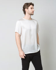 Men's  Silk Casual Regular Soft T-Shirt