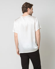 Men's  Silk Casual Regular Soft T-Shirt