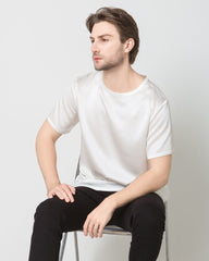 Men's  Silk Casual Regular Soft T-Shirt