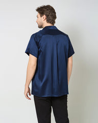 Men's Silk Short Sleeve Business Shirt