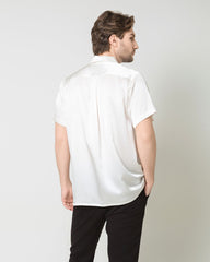 Men's Silk Short Sleeve Business Shirt