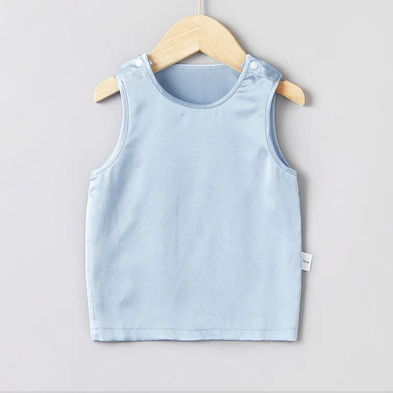 Round Neck Baby Silk Tank