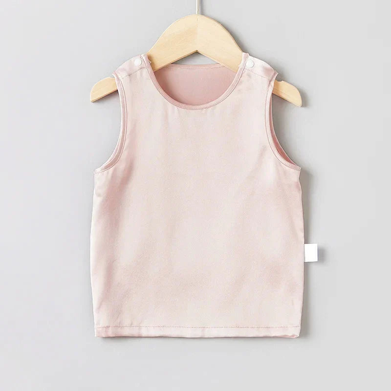 Round Neck Baby Silk Tank