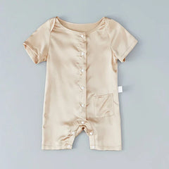 Short Sleeve Baby Silk Onesies