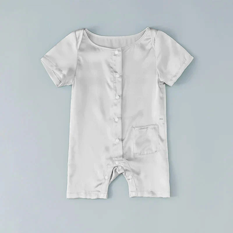 Short Sleeve Baby Silk Onesies