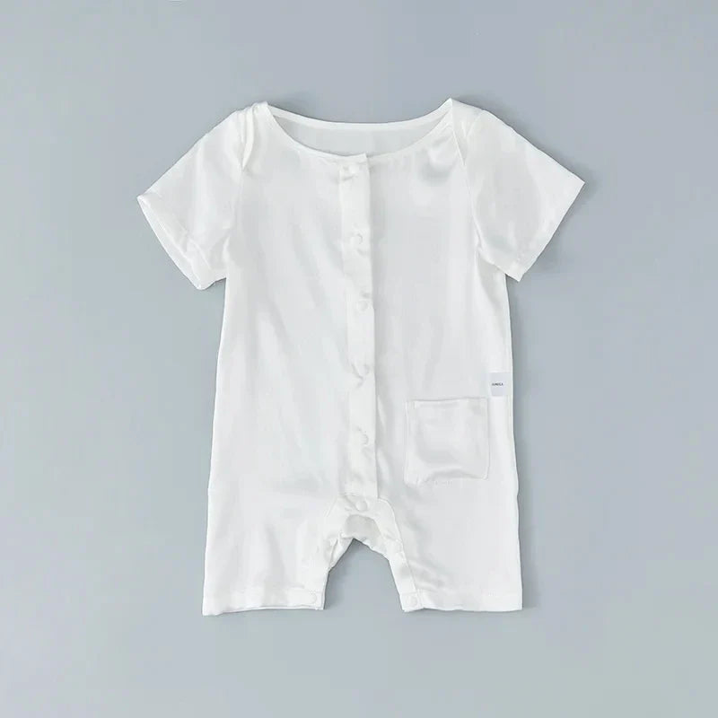 Short Sleeve Baby Silk Onesies
