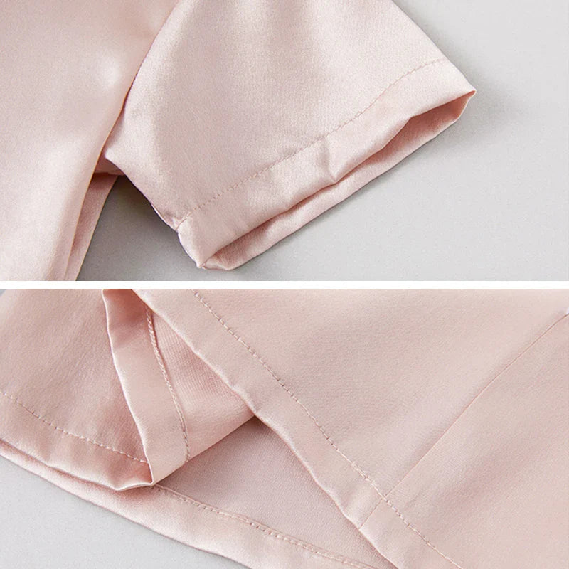 Short Sleeve Baby Silk T-Shirt