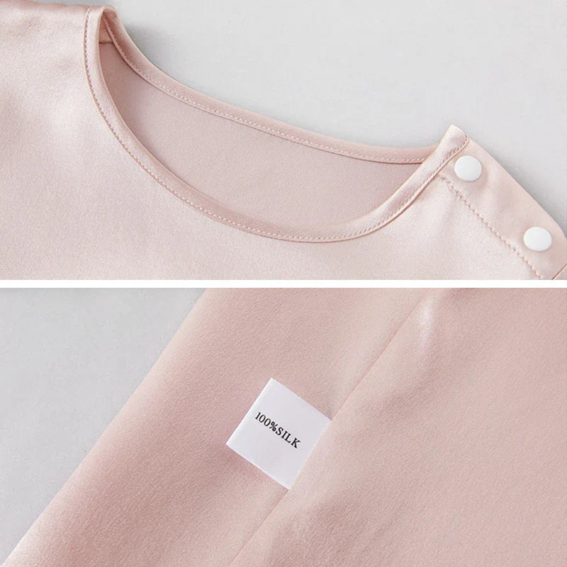 Short Sleeve Baby Silk T-Shirt