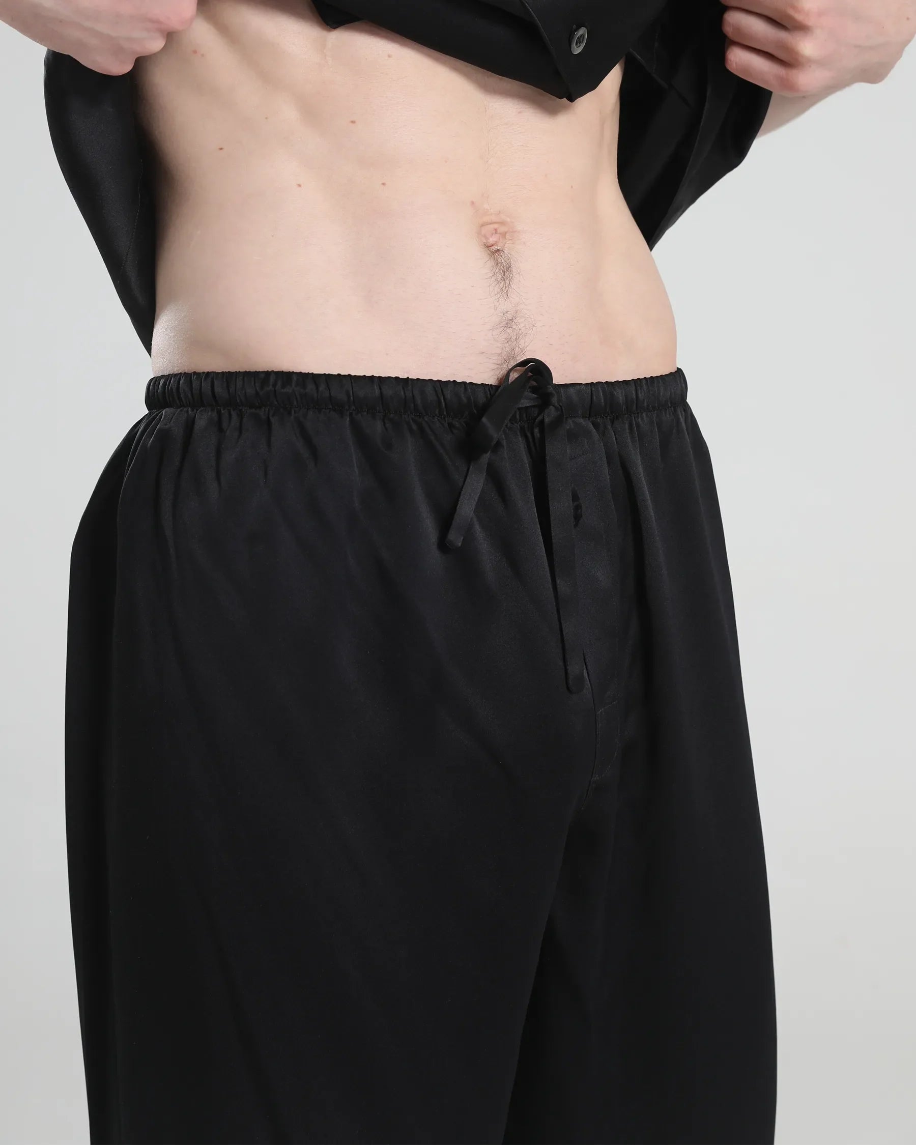 Short Sleeve 100% Silk Pajamas For Men