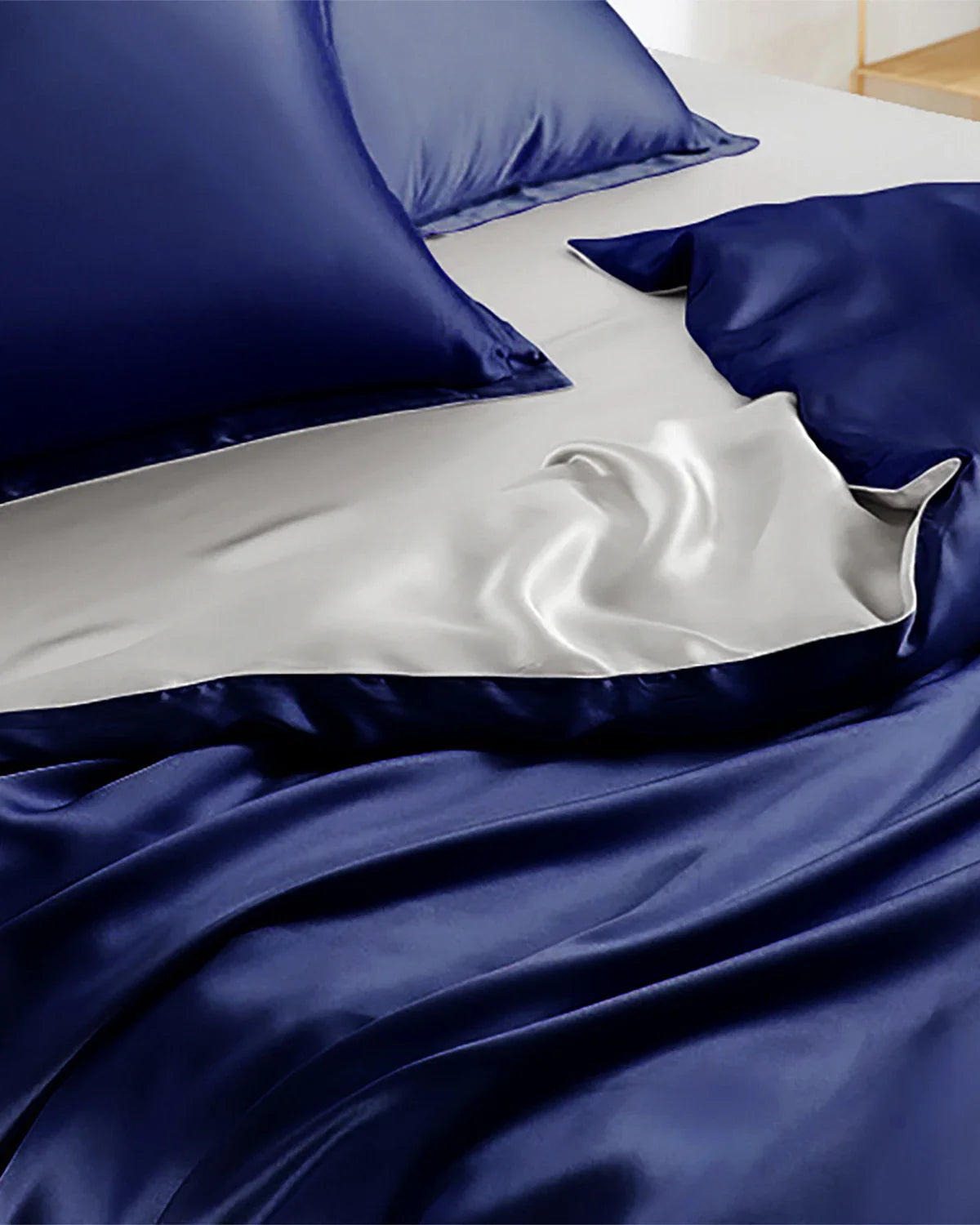 22 Momme Two Color Silk Bed Set 4PCS
