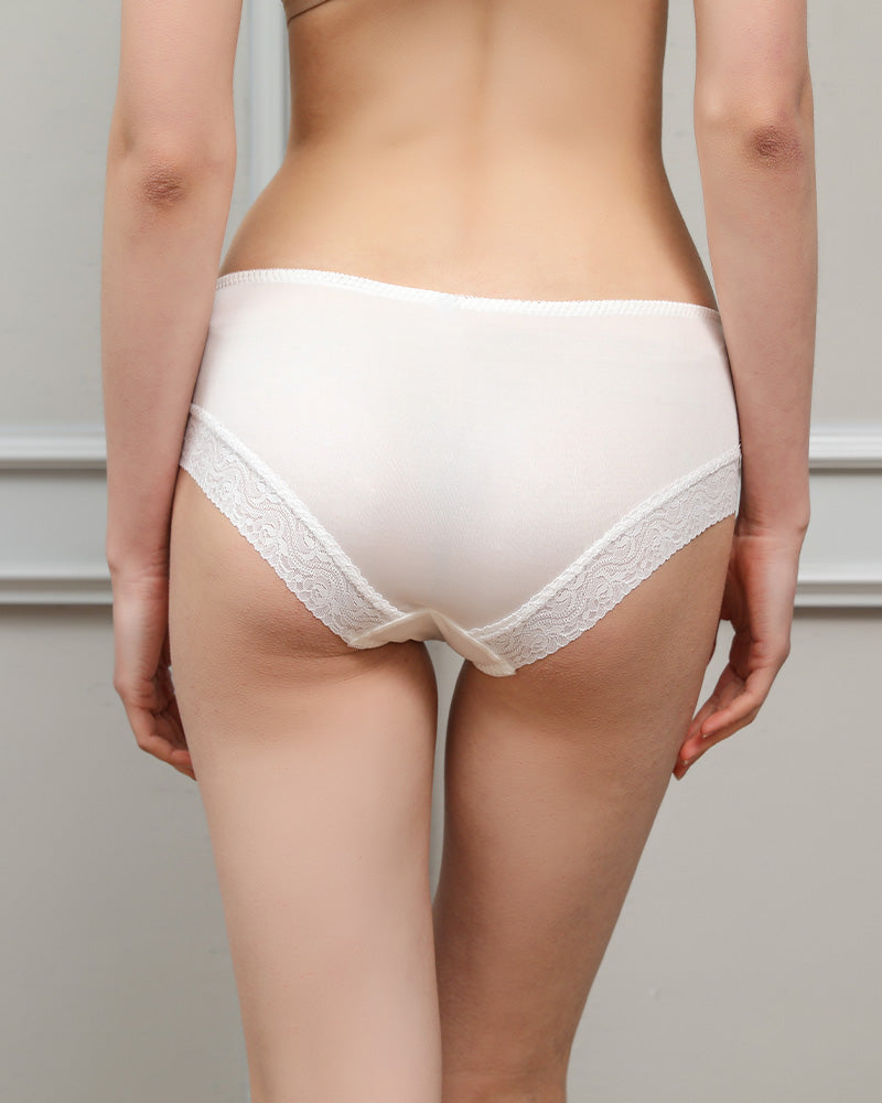 100% Silk Lace Underwear Briefs for Women
