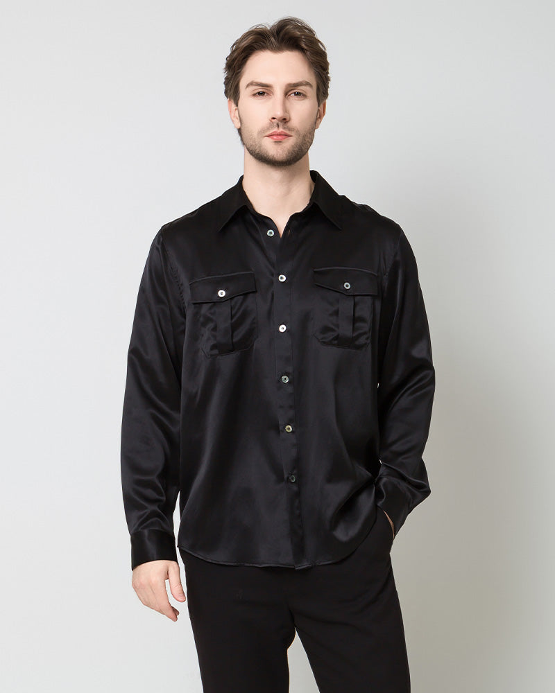 Silk Men's Button Up Overshirt