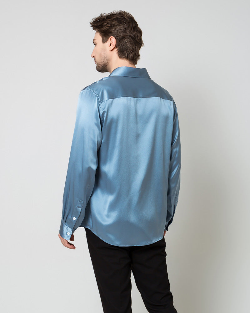 Silk Men's Button Up Overshirt