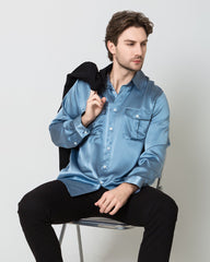 Silk Men's Button Up Overshirt