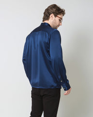 Silk Men's Casual Loose Office Shirt