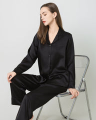 Silk Women Full Length Pajamas Set