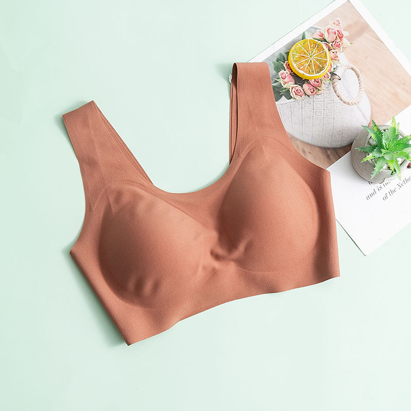 Skin-Friendly Wireless Silk Bra