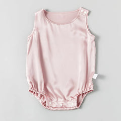 Sleeveless Baby Silk Onesies