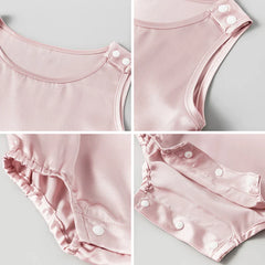 Sleeveless Baby Silk Onesies