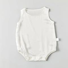 Sleeveless Baby Silk Onesies