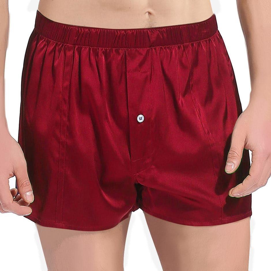 Soft Comfy Fitted Draping Silk Boxer for Men
