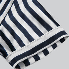 Stripe Kids Silk Pajama Short Set