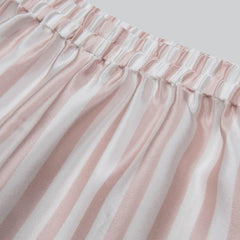 Stripe Kids Silk Pajama Short Set