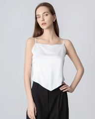 Tie Back Square Neck Silk Camisole