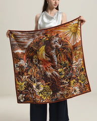 Vintage Tiger Silk Scarf
