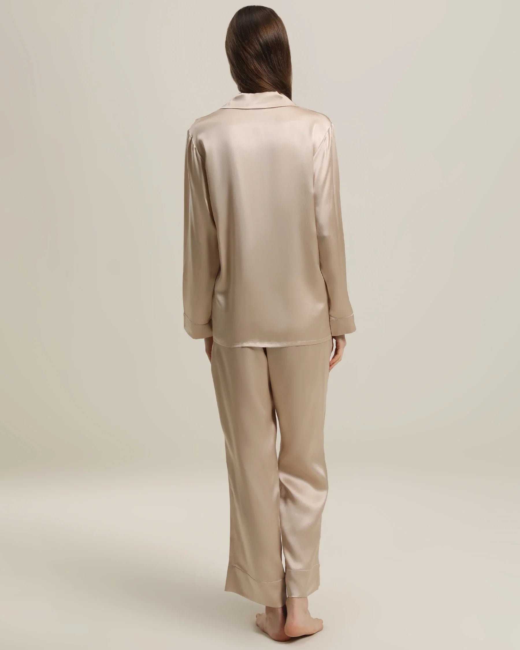 Women's Silk Two Piece Pajamas