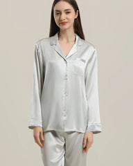 Women's Silk Two Piece Pajamas