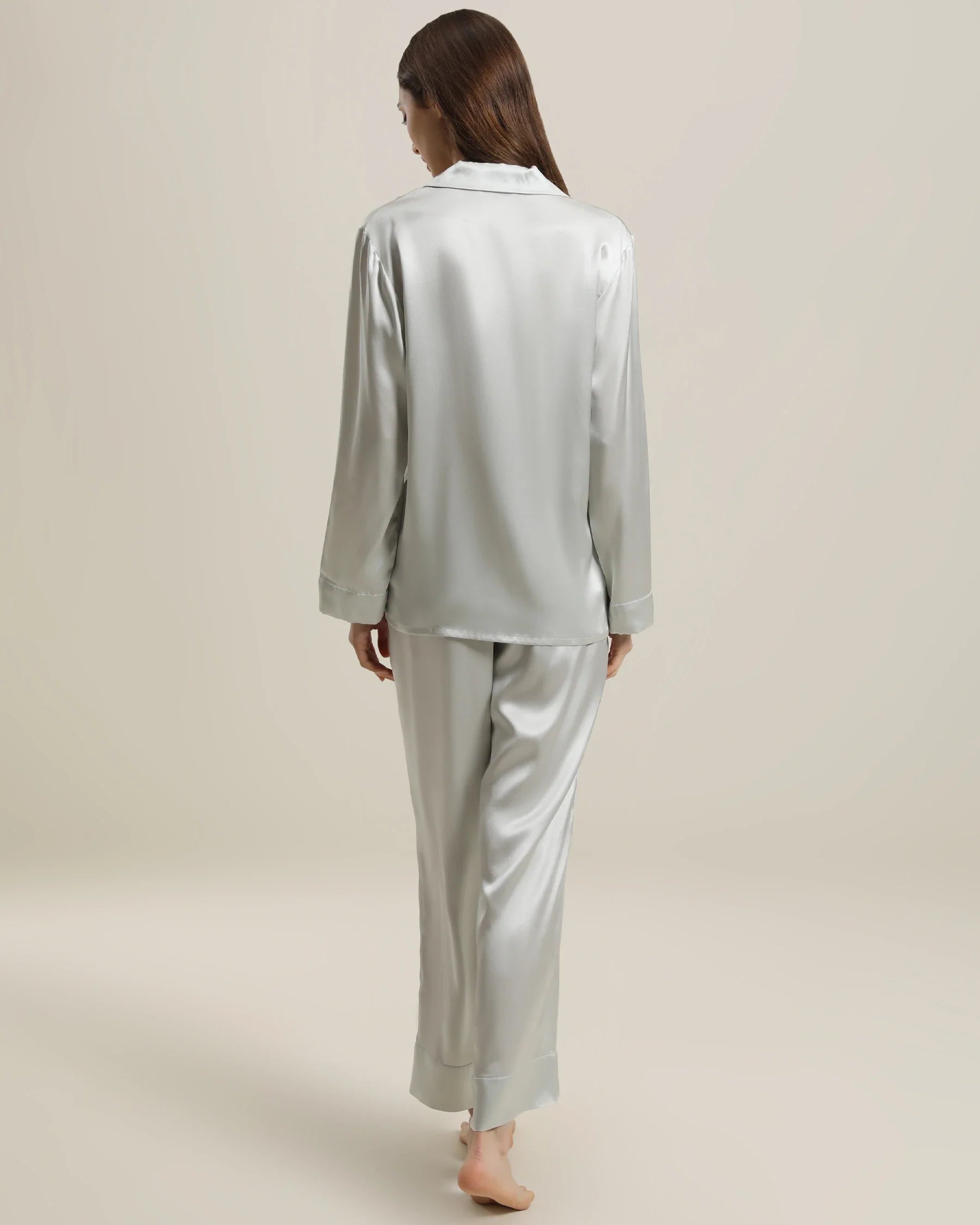 Women's Silk Two Piece Pajamas