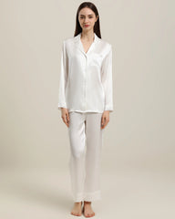 Women's Silk Two Piece Pajamas