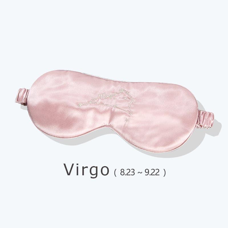 12 Constellation Pink Silk Sleep Mask 22 Momme