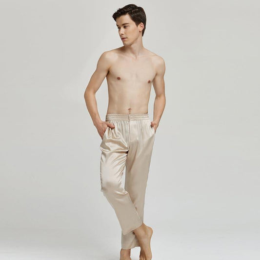 Men's Silk Pajama Pants Sleep Pants