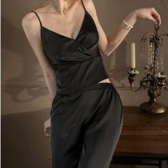 Silk Cami and Pants Pajama Set