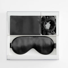 Silk Travel Suit 3 PCS Scrunchy Pillowcase And Eyemask