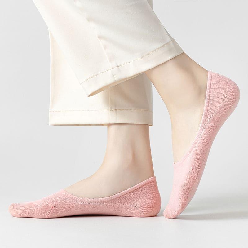 Skin-friendly Women's Silk Multicoloured Boat Socks