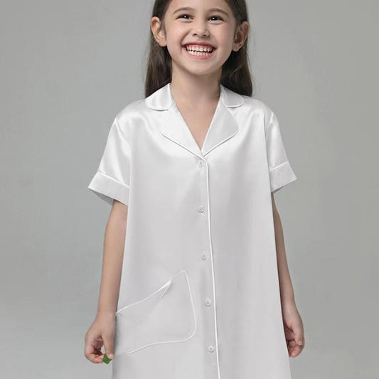 Silk Blouse Nightdress For Girl