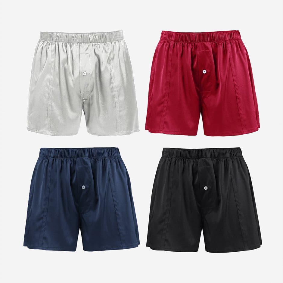 Soft Comfy Fitted Draping Silk Boxer for Men