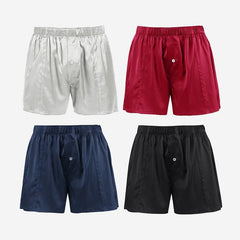 Soft Comfy Fitted Draping Silk Boxer for Men