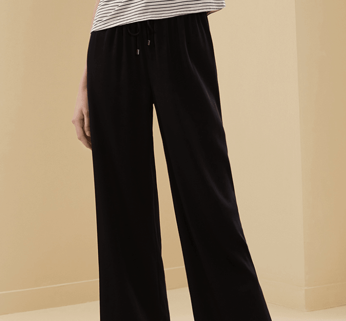 Wide Leg Silk Pajama Pants