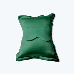 Cushion and Eyemask Silk 2 Pcs Travel Set, Green