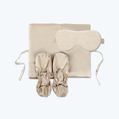 Daisysilk 3-Piece Silk Travel Set, Champagne