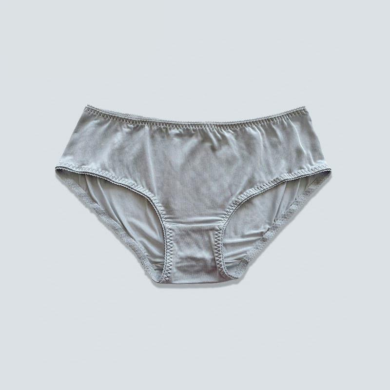 Skin-Friendly Women Silk Panties Grey