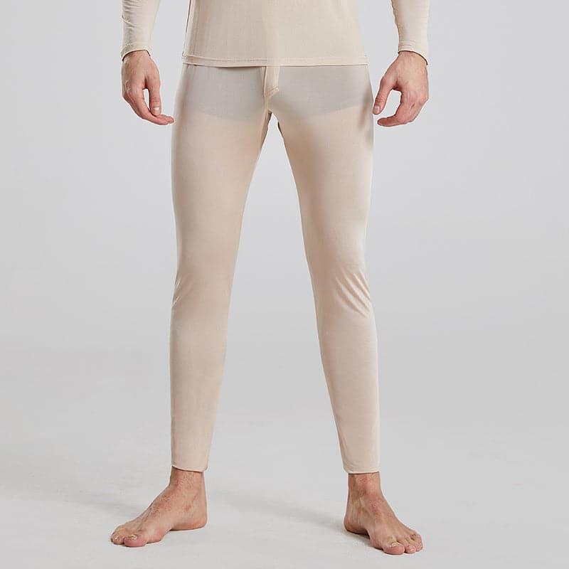 Men's 100% Silk Lightweight Thermal Underwear Set